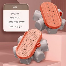 허리운동기구 회전보드 분리형 가정용 코어운동 트위스트 원반 미끄럼방지 무소음 홈트용, F. 럭셔리오렌지마그넷마사지사일런트베어링두꺼워진ABS4
