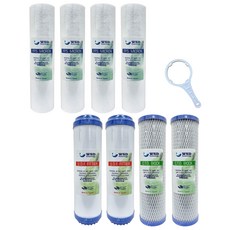 WSD 濰思德 一年份濾芯組，淨水器濾芯，去除雜質泥沙，提升飲用水品質，確保家人健康, 1個, 前置三道