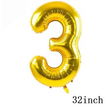 생일 파티 학예회 이벤트 할로윈 용품 심슨 풍선 재미있는 노란색 가족 홈 라텍스 호일 에어 축하 배너 케이크 토퍼 장식 어린이 장난감, 기타, 32inch Number_13