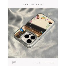 티류으스 캐릭터 짱구 아이폰 17 16 15 14 13 12 프로맥스 케이스 미러