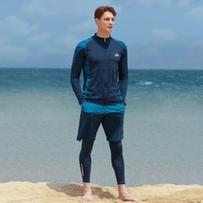 에어워크서프 남성래쉬가드세트 집업+반바지레깅스 YAWe5034+YAWe4210