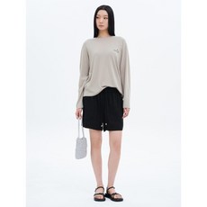 매장정품 에잇세컨즈 8SECONDS 리넨블렌드 밴딩 쇼츠 블랙 355525LY25 208279