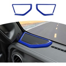 지프 JL A 필러 스피커 트림 커버 오렌지 랭글러 JLU 글래디에이터 JT 2018-2024 인테리어 액세서리 2개 USA, Blue