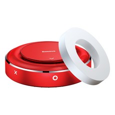 Baseus倍思 金屬布藝車用香薰座 車用香水 車用清淨 汽車香水 汽車香氛, 紅色, 1個