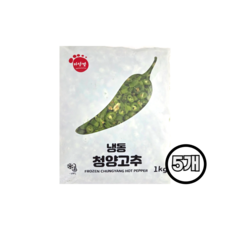 마당발 냉동 청양고추 슬라이스, 5개