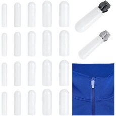 PH PandaHall 25pcs 5사이즈 흰색 실리콘 지퍼 프로텍터 커버 세탁기 건조기 세탁 관리 가정용 소음 감소 장식 3에서 15 슬라이더에 맞습니다