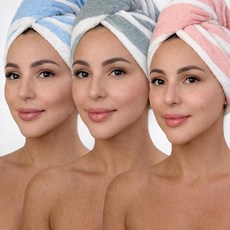 KELVO Microfiber Hair Towel Wrap for Women – Ultra Absorbent Rapid Dry Turban Anti-Frizz Quick We, KELVO Microfiber Hair Towel Wr