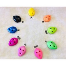 老羊樂器店 C調 6孔 塑膠高音陶笛 傳統國樂器, 1個, 草綠