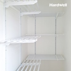 하드웰 베란다 시스템 벽선반 3단 사각 세탁실 벽걸이 철제, 3단 사각(70x45cm)높이90cm