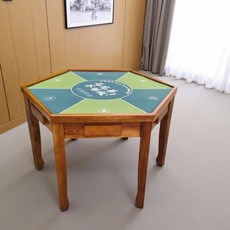 포커 육각형 테이블 카지노 텍사스 거실 카드 게임 책상, 육각형 테이블 4대각선 140cm 덮개 없음