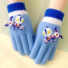 奧特曼兒童冬季手套卡通男童女童保暖手套幼稚園學生五指寫字手套