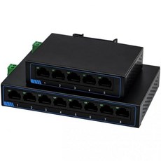 스위치 허브 스위칭 랜 네트워크 1000M 8포트 기가비트 이더넷 DC 또는 터미널 전원 공급 플러그 앤 플레이 자동 MDIMDIX DIN 레일 설치 및 데스크톱 배치 아이언