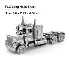 상점 트럭 3D 금속 퍼즐 모델 키트 DIY 레이저 컷, [13] flc long nose truck
