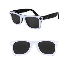 HILEEN 레이밴 Meta Wayfarer RW4008 및 Gen 2 RW4012 대형 53-22용 편광 외부 마운트 클립온 선글라스 남성 여성 자외선 차단-블랙