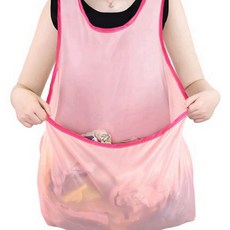 고사리앞치마 나물 수확 농사용 세탁 빨래 캥거루 앞치마, 기본 색상, 1개