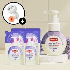 랩신 컬러체인지 포도 핸드워시 500ml1개 +450ml2개 +플라워펌프캡, 컬체 포도) 용기1+리필2+플라워펌프