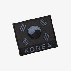 밀리랩 태극기약장 KOREA 검정그레이 벨크로 군인가방 군대 패치