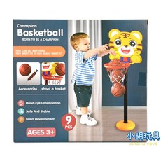 小胡玩具 卡通動物籃板兒童投籃組 兒童投籃玩具, 1個, 隨機不挑款