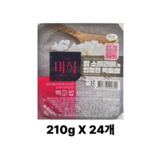The미식 백미밥, 210g, 24개