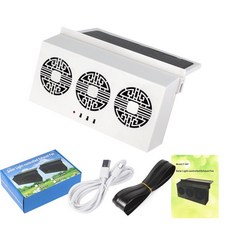 하루의정 차박환풍기 자동차창문환풍기 환기 차박, 기본 추가키트 (cm), 내셔널 트렌드 3홀 화이트 태양광+US, 기본 색상