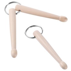 HJZHII 2피스 미니 드럼 스틱 키체인 드럼 튜닝용 나무 드럼 키 1개 및 2개의 스틱 미니 드럼스틱 기어 타악기 액세서리 드러머 및 밴드 기어용 428208