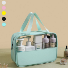 화장품 파우치 방수 휴대용 메이크업 투명 파우치 대용량 여행용 세안 용품 여행 세면