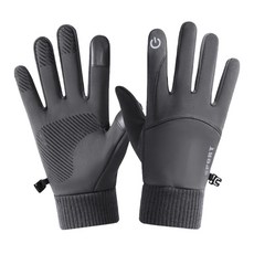 JS購物 可觸控防寒防潑水加絨保暖手套 機車手套 防風保暖手套, 【灰色】可觸控防寒手套, 【灰色】