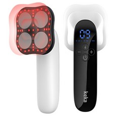 무선 핸디형 고주파 EMS 바디 마사지기 온열 램프 마사지, 화이트