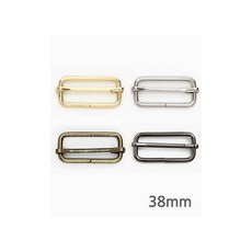 퀼트스타 베이직 길이조절 고리 38mm_4컬러, 4개, 메탈그레이