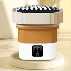 미니 세탁기 휴대용 여행용 행주 소형 빨래 속옷 무선 양말, 세탁기 - 카키 블루라이트, 단일 모델