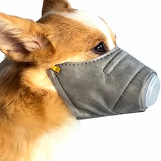 강아지 마스크 3개입 중형 3중 필터 애완견 보호대 여과기 안전 장치 반려동물 안면 면역