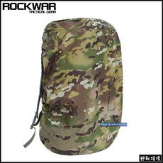【野戰搖滾】ROCKWAR 多地形迷彩背包防雨罩 防水罩 雨披背包雨衣登山背包防雨套防水套, 多地形迷彩, 1個