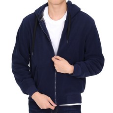 Xtrasporty 男士蓬鬆針織連帽拉鍊夾克 (B13JK015M)