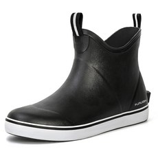 [미국수입정품] Furuian Men's Deck Boots Waterproof Ankle Rain Outdoor Rubber Fishing for Boating Sailing