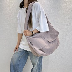 나일론 여행용 빅 숄더 대학생 데일리 가방 연퍼플rla2+9YPW
