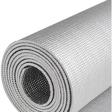 UPstore 5mm 알루미늄 단열 시트 업무용 10m×1m 창 바닥 벽 지붕 여름 겨울 양면