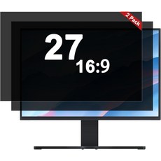 Vxaop 2팩 24인치 컴퓨터 모니터 프라이버시 화면 16:9 비율 - 눈부심 방지 청색광 필터링 눈 보호 탈착식 긁힘, 27.0'' Widescreen
