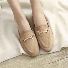 비오스리빙 2컬러 골드장식 스웨이드 소재 블로퍼 MU2927 여성 로퍼