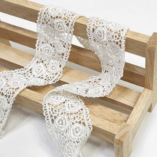 [마이원단] ss0605 5마 1set 로즈 레이스 아이보리 4cm, 1개