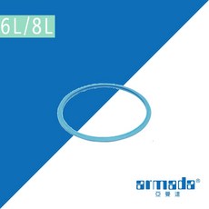 ARMADA 壓力鍋膠圈，食品級矽膠材質，安全耐用，多品牌適用，輕鬆更換，提升烹飪效率, 1個, 6L／8L壓力鍋適用（藍色膠圈）