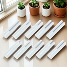 침대 시트 이불 클립 커버 패스너 미끄럼 방지 담요 버클 빨래 집게 못 매트리스 고정 장치 그리퍼, 01 10PCS-White