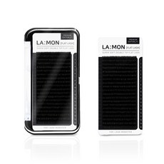 라몽 슈퍼 소프트 더블 팁 에어래쉬 속눈썹 땅콩 플랫모 20줄 매트블랙 더블에어, D컬, 0.20, 8mm