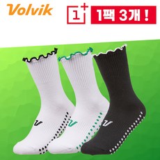 볼빅 VBEB 하트로고 여성 중목 양말 1팩 3개 세트, 컬러/1팩 3개 세트