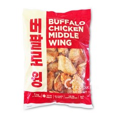 원쿠킹 버팔로 윙 날개 1kg 치킨 통닭 캠핑음식 비케이알 버팔로윙, 1개
