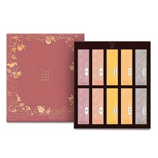 HWAKWABANG 高級羊羹禮盒 10入 + 購物袋套裝, 1kg, 1組