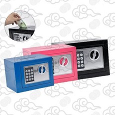 디지털 금고 전자 비밀번호 가정용 소형 금고 현금 보관함 탁상용 미니 금고 사무실 귀중품 보관 개인 금고, 금고 17E 지폐투입형_핑크