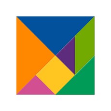 아이스크림몰 칠교놀이(4개 세트 개별 케이스 포함), 칠교놀이, 1개, 4인용, 262157