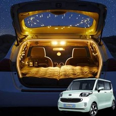 레이 차박 LED 트렁크 조명 식빵등 차량 무드등, 웜화이트
