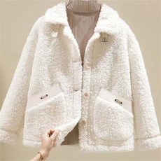 rigiu 여성 가을 겨울 후리스 점퍼 털잠바 뽀글이 코트 따뜻한 캐주얼 아우터 19156640 호 T3K7B2