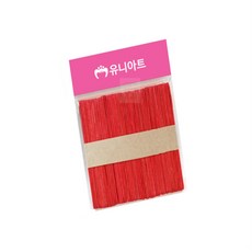 끄니스토어 하드바 칼라 소 빨강 나무스틱 미술용품